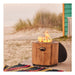 Eco Fuego Candle Fire Pit and beach
