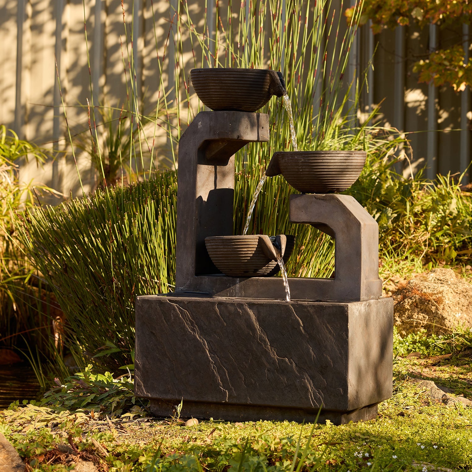 Eden 3 Cascade Bowls Water Feature main view