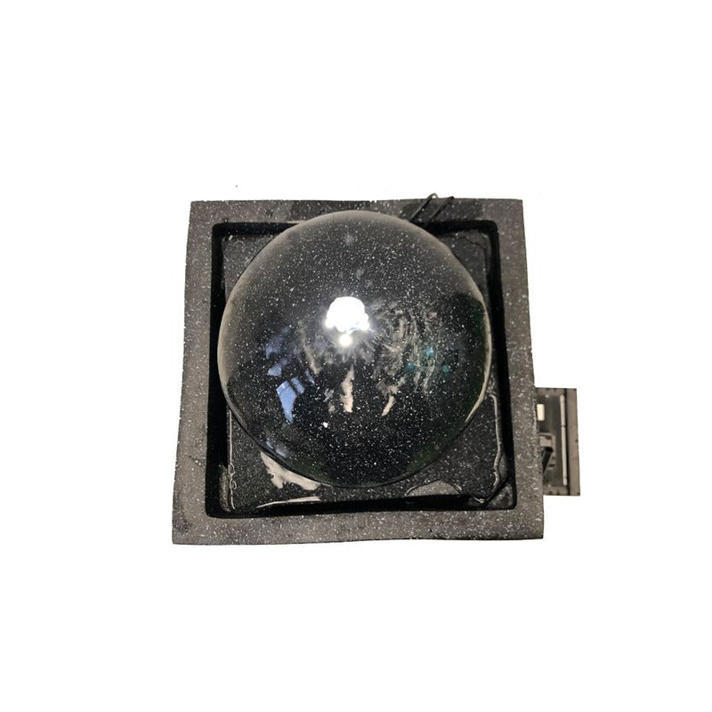 Elegant Solar Ball Water Feature Fountain with LED Topview