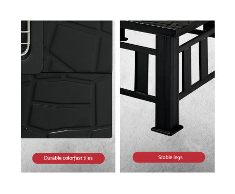 FlameCraft Outdoor Wood-Burning Fireplace Table and BBQ Grill: Your Garden's Ultimate Hearth