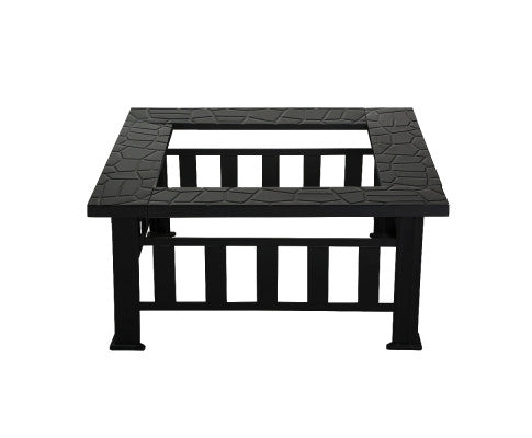 FlameCraft Outdoor Wood-Burning Fireplace Table and BBQ Grill: Your Garden's Ultimate Hearth