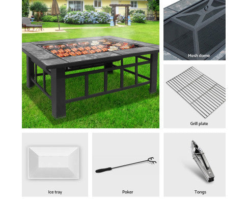 VersaHeat 3-in-1 Fire Pit, BBQ Grill, and Ice Table: The Ultimate Patio Companion