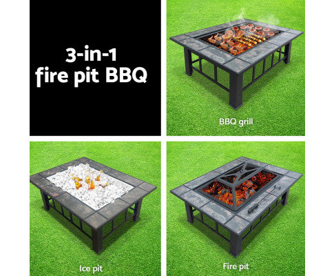 VersaHeat 3-in-1 Fire Pit, BBQ Grill, and Ice Table: The Ultimate Patio Companion