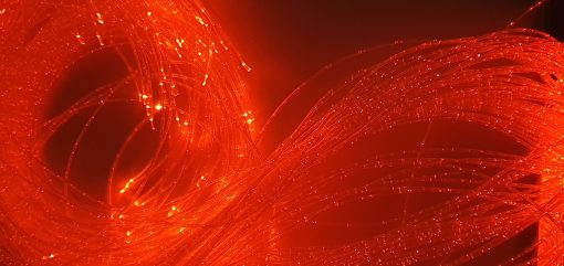 Fibre Optic Lighting Red Colour Close View
