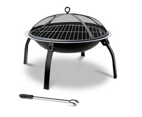 FlameNest Portable Charcoal Grill and Smoker Fire Pit: Your Ultimate Outdoor Cooking Companion