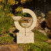 Front view of Crescent Twin Bowls Fountain