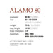 Fuegos Alamo 80 specifications