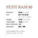 Fuegos Petit Ram Grill Specifications