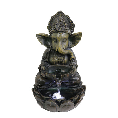 Grand Ganesha Water Feature Fountain Font View