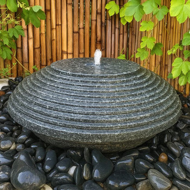 Ishigaki Bubbling Japanese Water Feature in the garden
