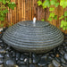 Ishigaki Bubbling Japanese Water Feature in the garden
