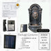lion head solar fountain with solar panel