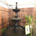 Lisbon Cast Iron 3 Tier Water Feature Fountain and water flow