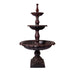 Lisbon Cast Iron 3 Tier Water fountain black red