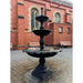Lisbon Cast Iron 3 Tier Water Feature Fountain in the courtyard