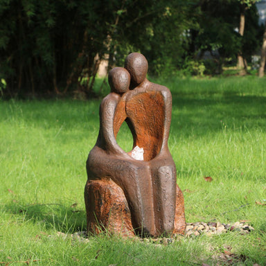 Lovers Water Fountain with LED Effect Front View