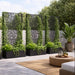 Metropolis Garden Screen Planter with plants