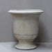 Mushroom Striated Anduze Urn Pot Front View