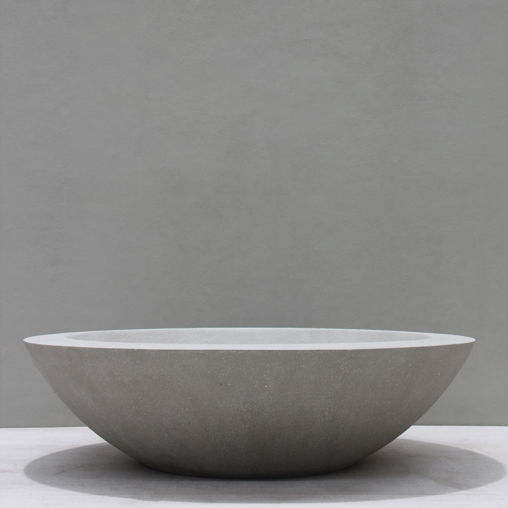Natural Cement Hawthorn Bowl  Main View