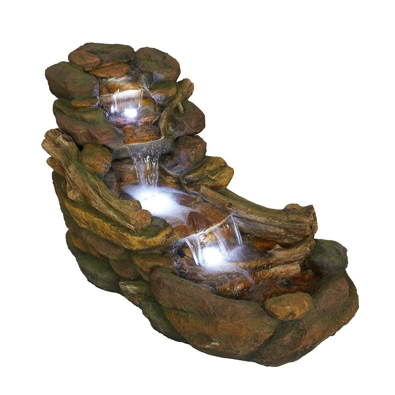 Nature Brook cascading water feature fountain  main view
