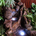 Nature Creek Large Rock Cascade Waterfall Water Feature Fountain Closeup