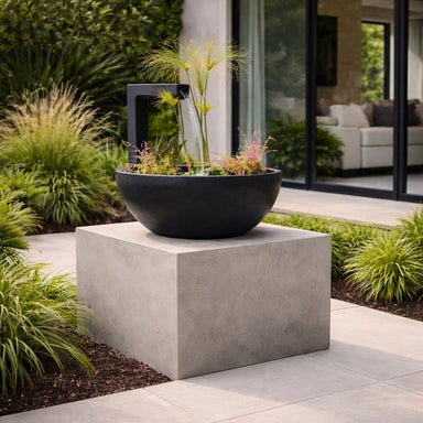 Patio Spout Pond Water Feature on the slab