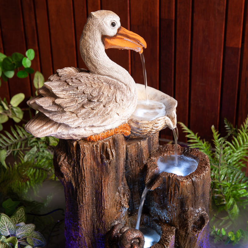 Pelican Seashore Roost Water Feature Fountain Natural Beauty