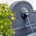 Portofino Lion Head Wall Water Feature side view