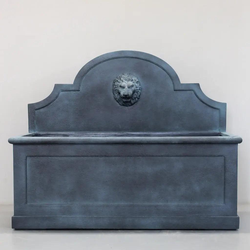 Portofino Lion Head Wall Water Feature - Real Bronze finish