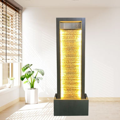 Rainfall Modern Wall Water Feature in the livingroom