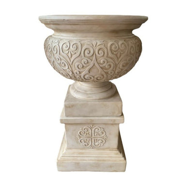 Renaissance Urn and Pedestal Sandstone 
