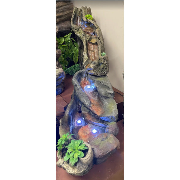 Rock Nature Stream Fountain with LED