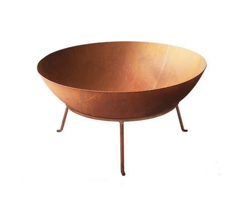 RusticFlame 70CM Steel Charcoal Fire Pit: Outdoor Fireplace and Heater