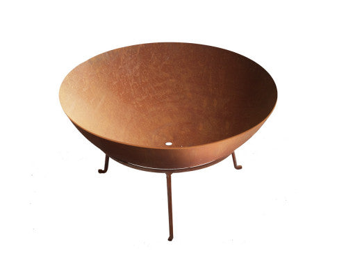 RusticFlame 70CM Steel Charcoal Fire Pit: Outdoor Fireplace and Heater
