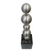 short stainless steel ball fountain Upper view