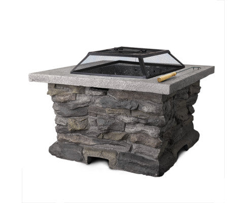 StoneHaven Patio Fire Hearth: Outdoor Heater and Table