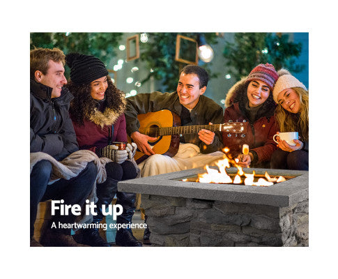 StoneHaven Patio Fire Hearth: Outdoor Heater and Table
