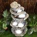 Summit Rock Stream Cascade Water Feature Fountain upper view