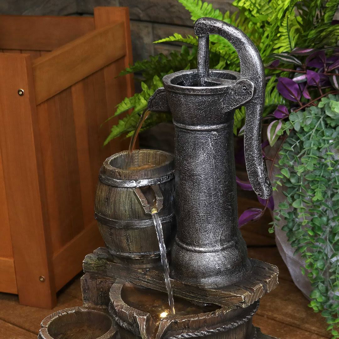 Tap on Buckets Water Feature Fountain Pump View