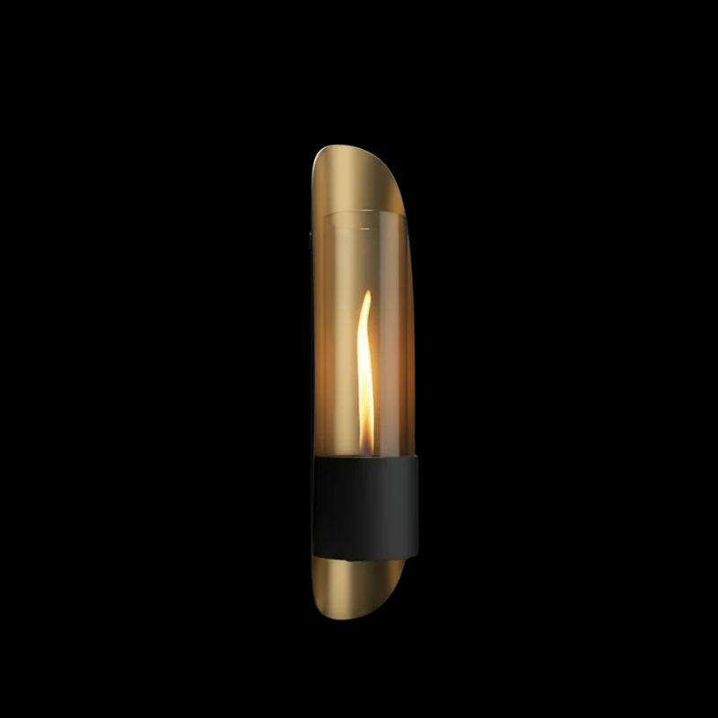 Tenderflame Cycloflame Wall Fireplace with gold colour