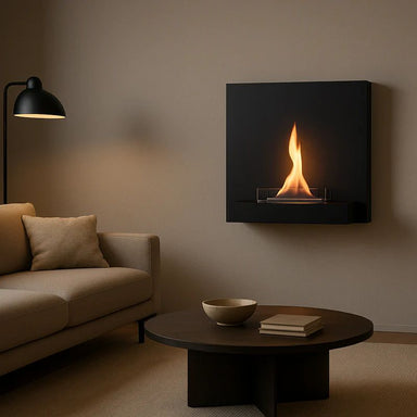 Tenderflame Square 180 Wall Fireplace and relaxing moment
