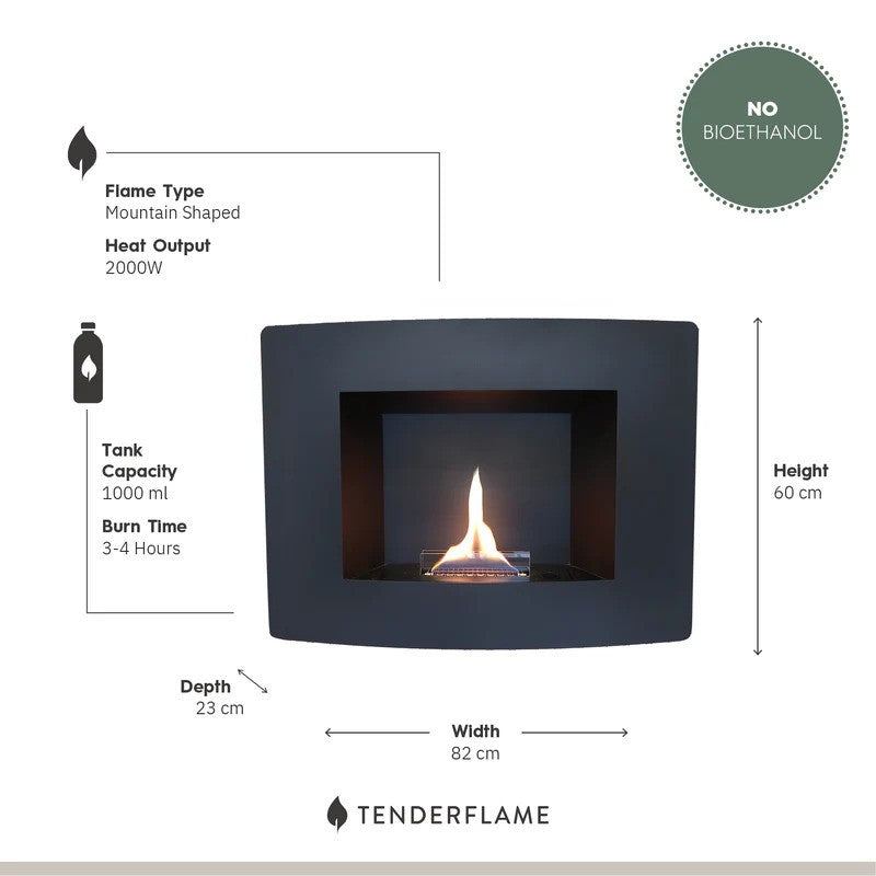 Tenderflame Wall Fire Pit Specifications