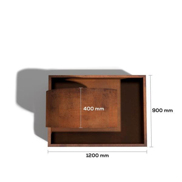 Upper view of Corten_Steel_Poseidon_Water_Fountain