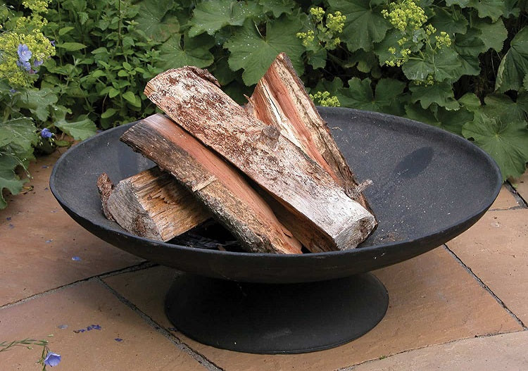 Black Cast Iron 78cm Fire Pit Bowl