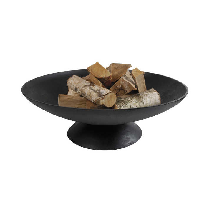 Black Cast Iron 78cm Fire Pit Bowl