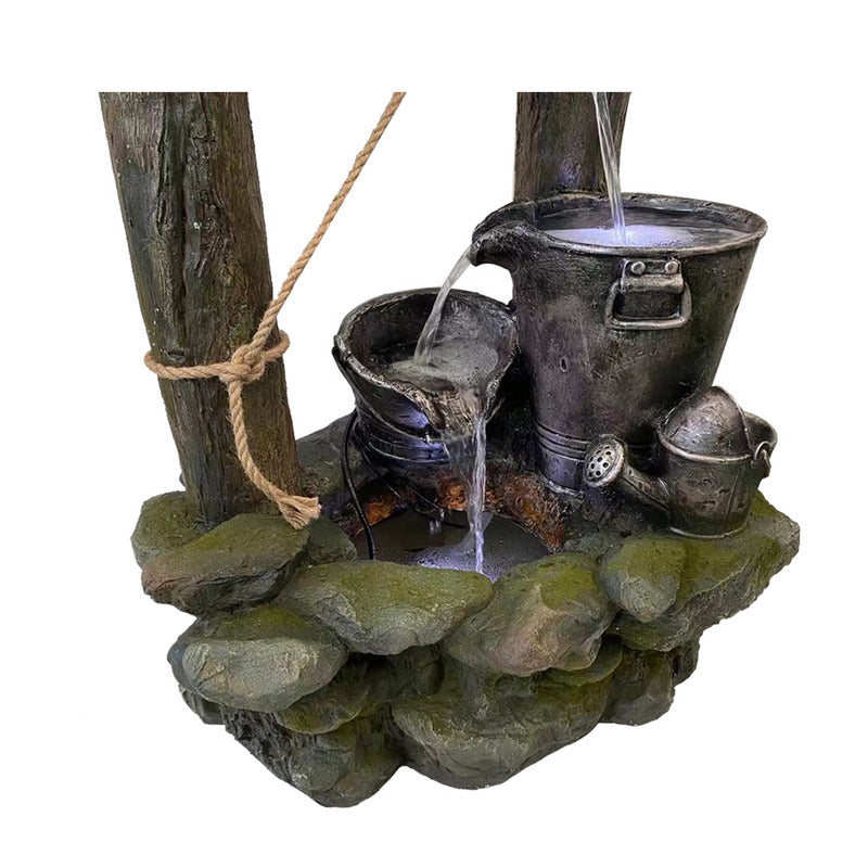 Wishing Well Water Feature Fountain cloose lookup