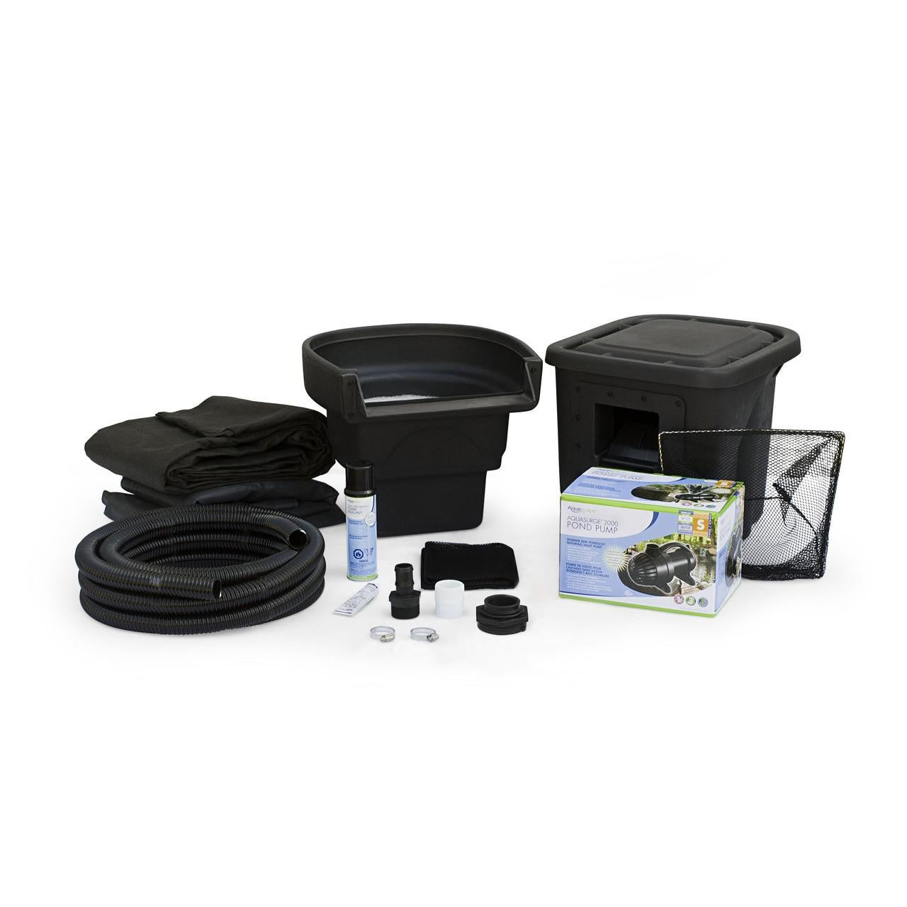 aquascape diy backyard pond kit with wite background