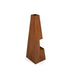 back view of Corten Steel Fire Pit – The Bastion