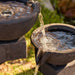 closer view of fen cascade trio fountain