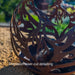 close view of Corten Steel Fire Bowl – The Phoenix